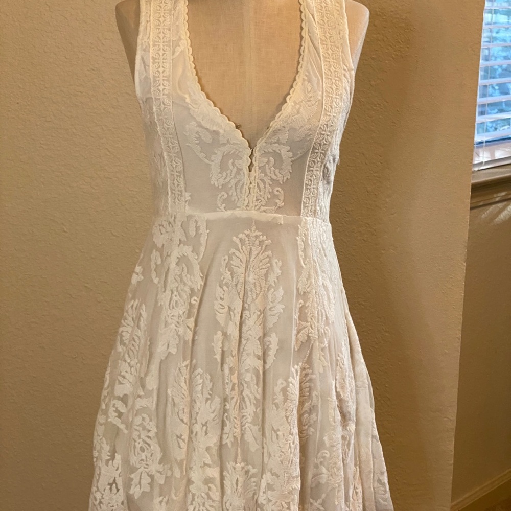 Free People Lace dress with sheer back